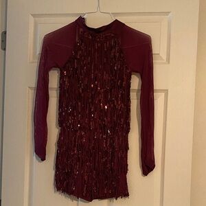 Sequin dark Red Costume